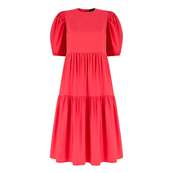 Tamara Cotton Dress Coral - Space to Show