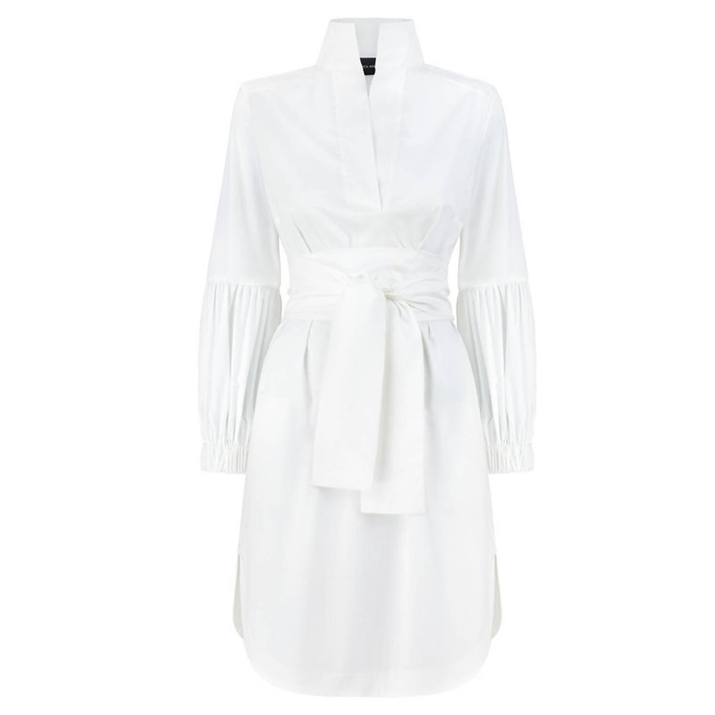Colette White Cotton Dress - Space to Show