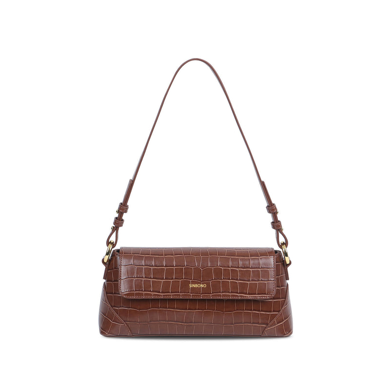 Amelia Shoulder Bag - Brown - Space to Show