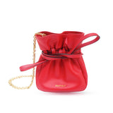 Mini Sacfleur leather bag in red - Space to Show